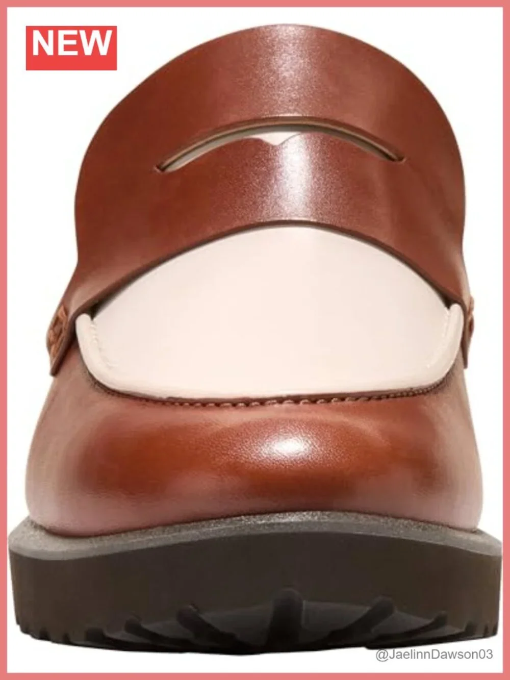 Leather Penny Loafer with Moc Stitch, Foam Padded Insole, Slip-On